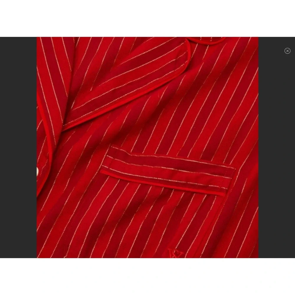 Victoria's‎ Secret Flannel Long Sleeve Pajama Set Red Medium New With Tags
